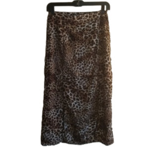 Nasty Gal animal print lightweight midi skirt. Size 6. Party!